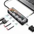 COTECi 16017 Punk 6-in-1 (A) Docking Station Gray
